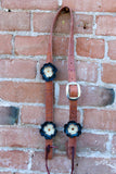 Leather Flower Headstall
