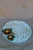 18" Cowhide Centerpiece